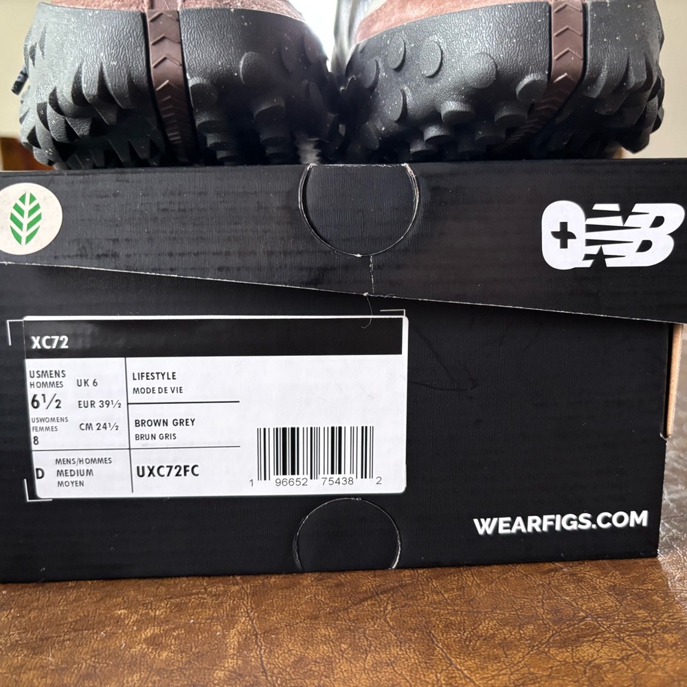 FIGS New Balance XC72 Brown and Black Sneakers - BRAND NEW Men 6.5/Womens 8